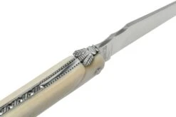 Laguiole En Aubrac Le Perlé 12 Cm L0512OS6J3 Full Handle Os Blanc -Spyder Couteau Magasin AUL0512OS6J3 06 laguioleaubrac