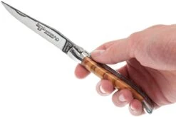 Laguiole En Aubrac 12cm Doubles Platines, Loupe D'olivier, L0712LLI-FSJ1 -Spyder Couteau Magasin AUL0712LLI FSJ1 07 laguiole en aubrac aul0712lli fsj1 07