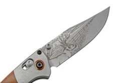 Benchmade Mini Crooked River Whitetail Limited Edition Artist Series 15085-2202, Couteau De Poche De Chasse, Casey Underwood Design -Spyder Couteau Magasin BE15085 2202 06 benchmade
