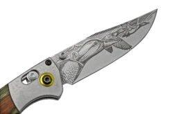 Benchmade Mini Crooked River Mallard Limited Edition Artist Series 15085-2203, Couteau De Poche De Chasse, Casey Underwood Design -Spyder Couteau Magasin BE15085 2203 05 benchmade