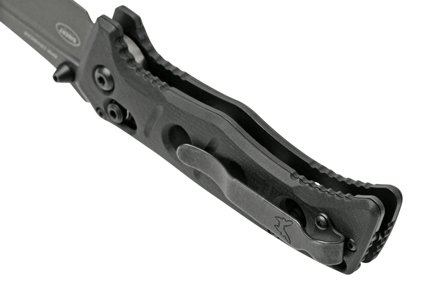 Benchmade 273GY-1 Sibert Mini Adamas Black G10, Tungsten Grey Couteau De Poche, Shane Sibert Design 6 Benchmade 273GY-1 Sibert Mini Adamas Black G10, Tungsten Grey Couteau De Poche, Shane Sibert Design – Image 4