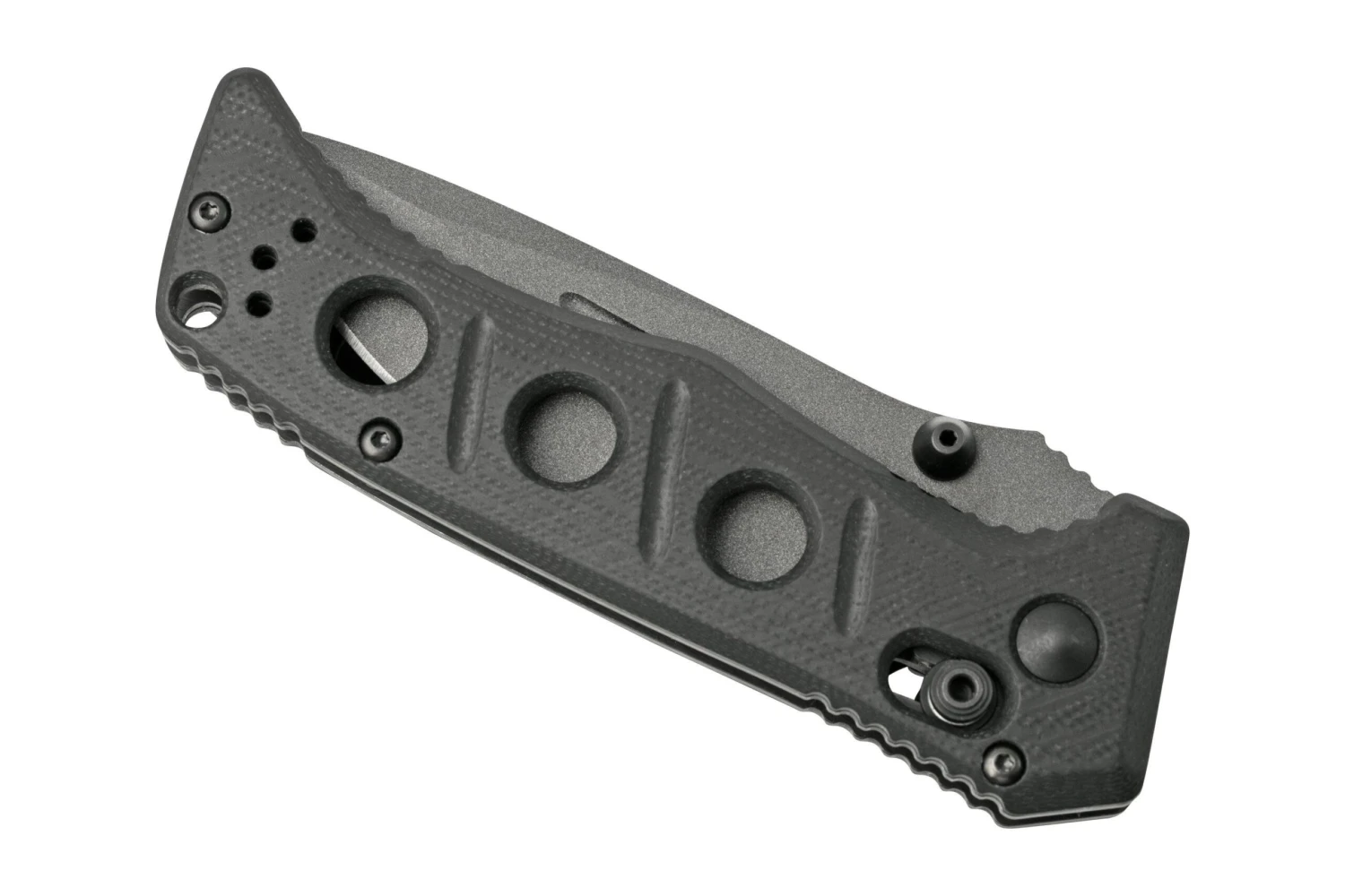 Benchmade 273GY-1 Sibert Mini Adamas Black G10, Tungsten Grey Couteau De Poche, Shane Sibert Design 8 Benchmade 273GY-1 Sibert Mini Adamas Black G10, Tungsten Grey Couteau De Poche, Shane Sibert Design – Image 6