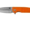 Bestech Fin BG34B-1 Satin, Orange G10 Couteau De Poche