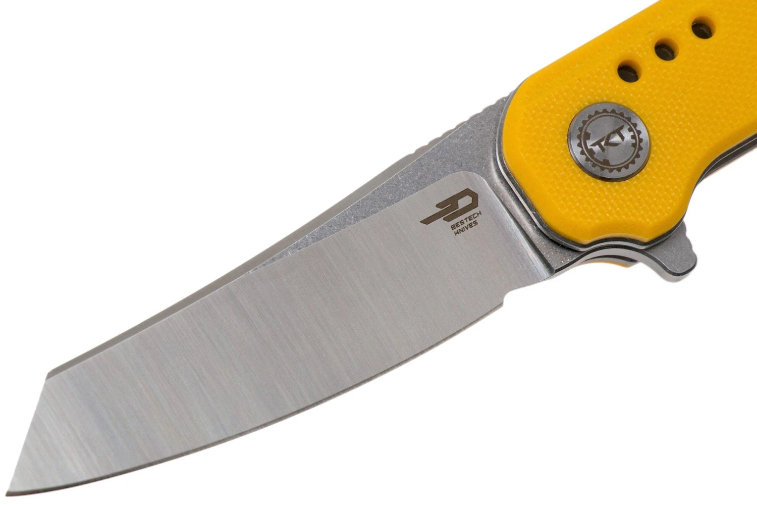 Bestech Syntax BG40B Yellow G10, Two Tone Satin Couteau De Poche, Todd Knife & Tool Design 5 Bestech Syntax BG40B Yellow G10, Two Tone Satin Couteau De Poche, Todd Knife & Tool Design â Image 3