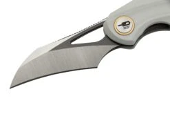 Bestech Bihai Grey DLC Stonewashed Satin, White G10 BG53E Couteau De Poche, Ostap Hel Design -Spyder Couteau Magasin BHBG53E 03 bestech