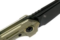 Bestech Vigil BT2201E Gold Blasted Titanium, Black Couteau De Poche, Kombou Design -Spyder Couteau Magasin BHBT2201E 06 bestech