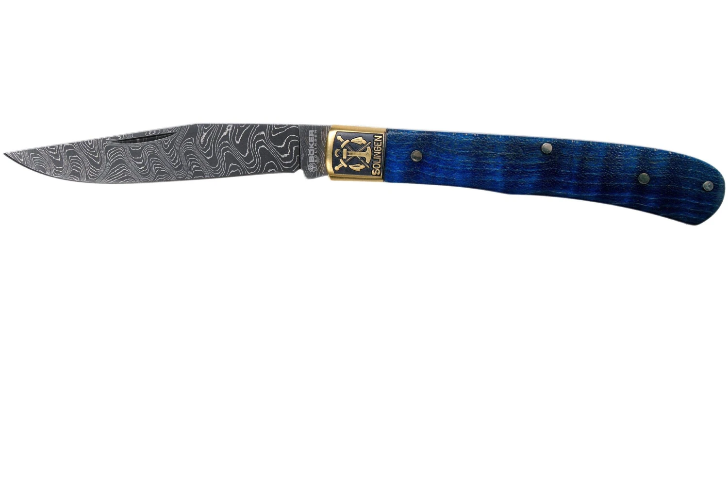 Böker Trapper Uno Annual 2021 Damascus 1132021DAM Limited Edition Couteau De Poche 3 Böker Trapper Uno Annual 2021 Damascus 1132021DAM Limited Edition Couteau De Poche