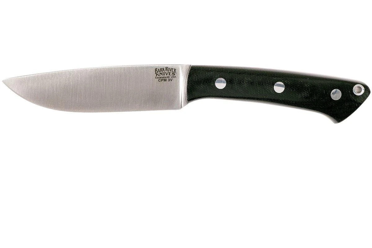 Bark River Fox River CPM 3V, Black Canvas Micarta, No Loop 3 Bark River Fox River CPM 3V, Black Canvas Micarta, No Loop