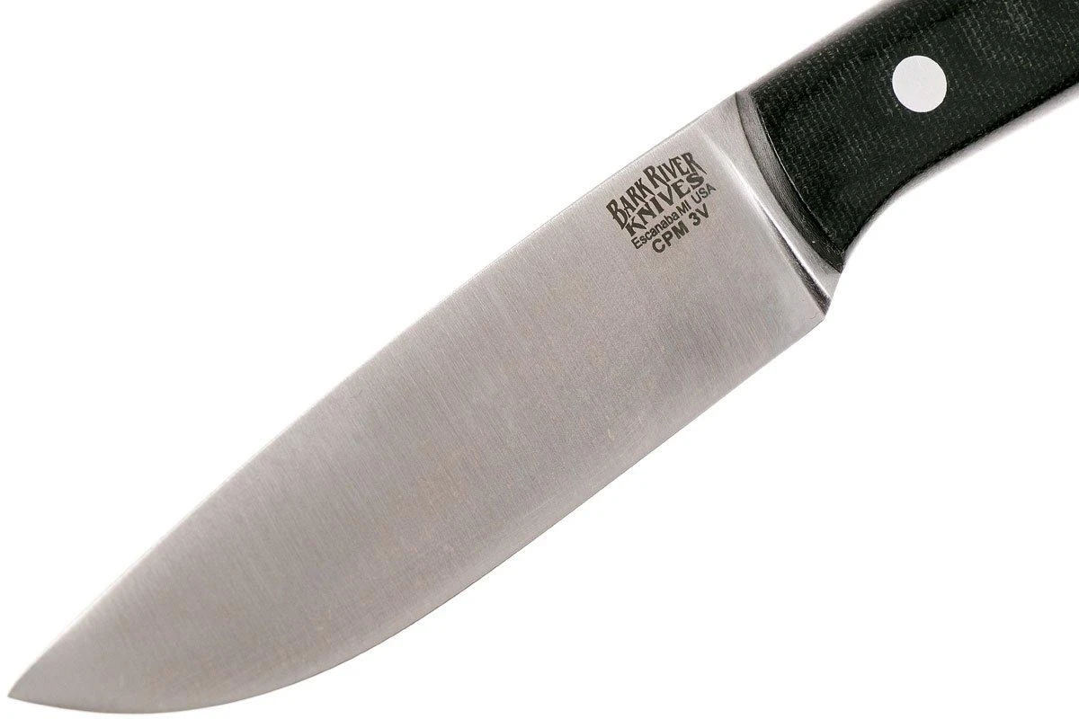 Bark River Fox River CPM 3V, Black Canvas Micarta, No Loop 5 Bark River Fox River CPM 3V, Black Canvas Micarta, No Loop â Image 3