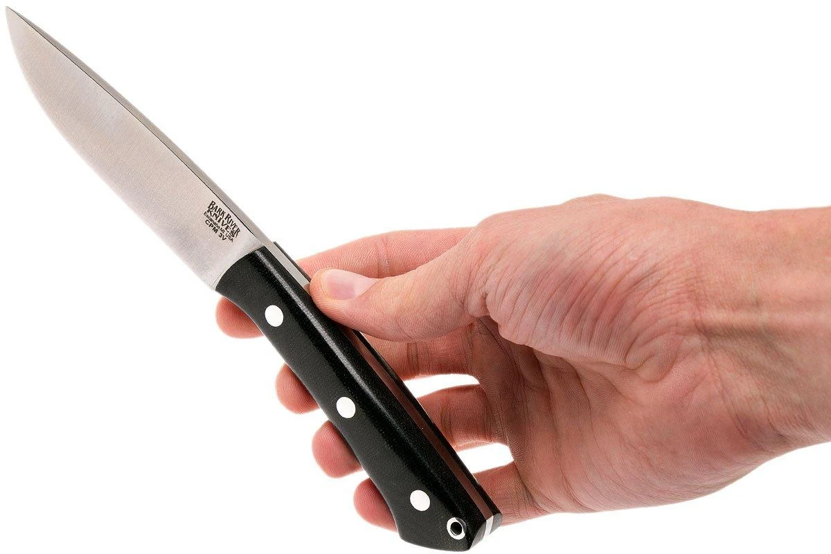 Bark River Fox River CPM 3V, Black Canvas Micarta, No Loop 8 Bark River Fox River CPM 3V, Black Canvas Micarta, No Loop â Image 6