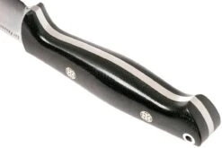 Bark River North Country EDC CPM 154, Black Canvas Micarta, Mosaic Pins -Spyder Couteau Magasin BRK02 054BRKC MP 04 bark river brk02 054brkc mp 04