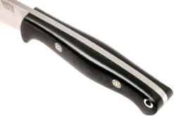 Bark River North Country EDC CPM 154, Black Canvas Micarta, Mosaic Pins -Spyder Couteau Magasin BRK02 054BRKC MP 05 bark river brk02 054brkc mp 05