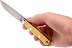 Bark River Huntsman A2, Antique Ivory Micarta, Red Liners -Spyder Couteau Magasin BRK02 111AIVRL 06 bark river brk02 111aivrl 06