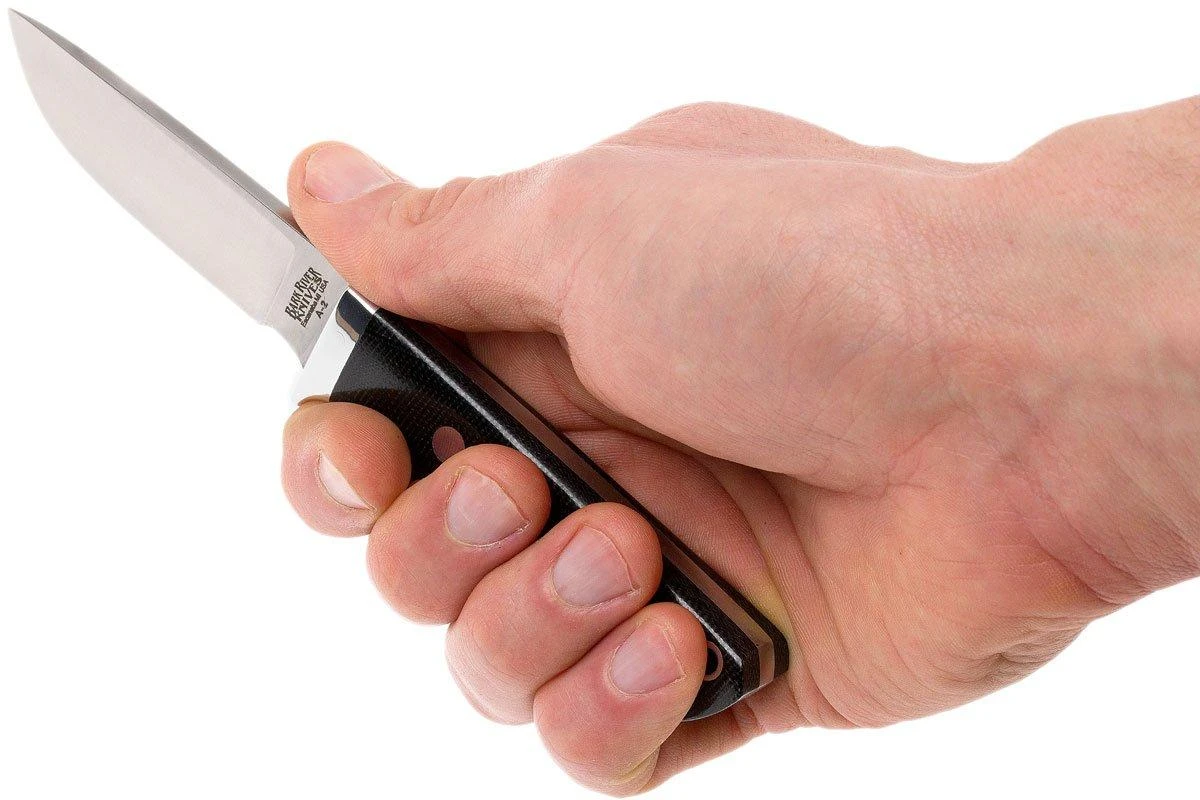 Bark River Huntsman A2, Black Canvas Micarta 8 Bark River Huntsman A2, Black Canvas Micarta â Image 6