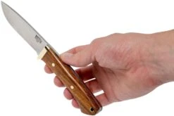 Bark River Classic Drop Point Hunter A2 Brass, Desert Ironwood Couteau De Chasse -Spyder Couteau Magasin BRK02 116DIW 07 bark river
