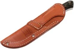 Bark River GamesKeeper A2, Black Green Linen Micarta, Brown Sheath -Spyder Couteau Magasin BRK02 121BGL 08 bark river brk02 121bgl 08