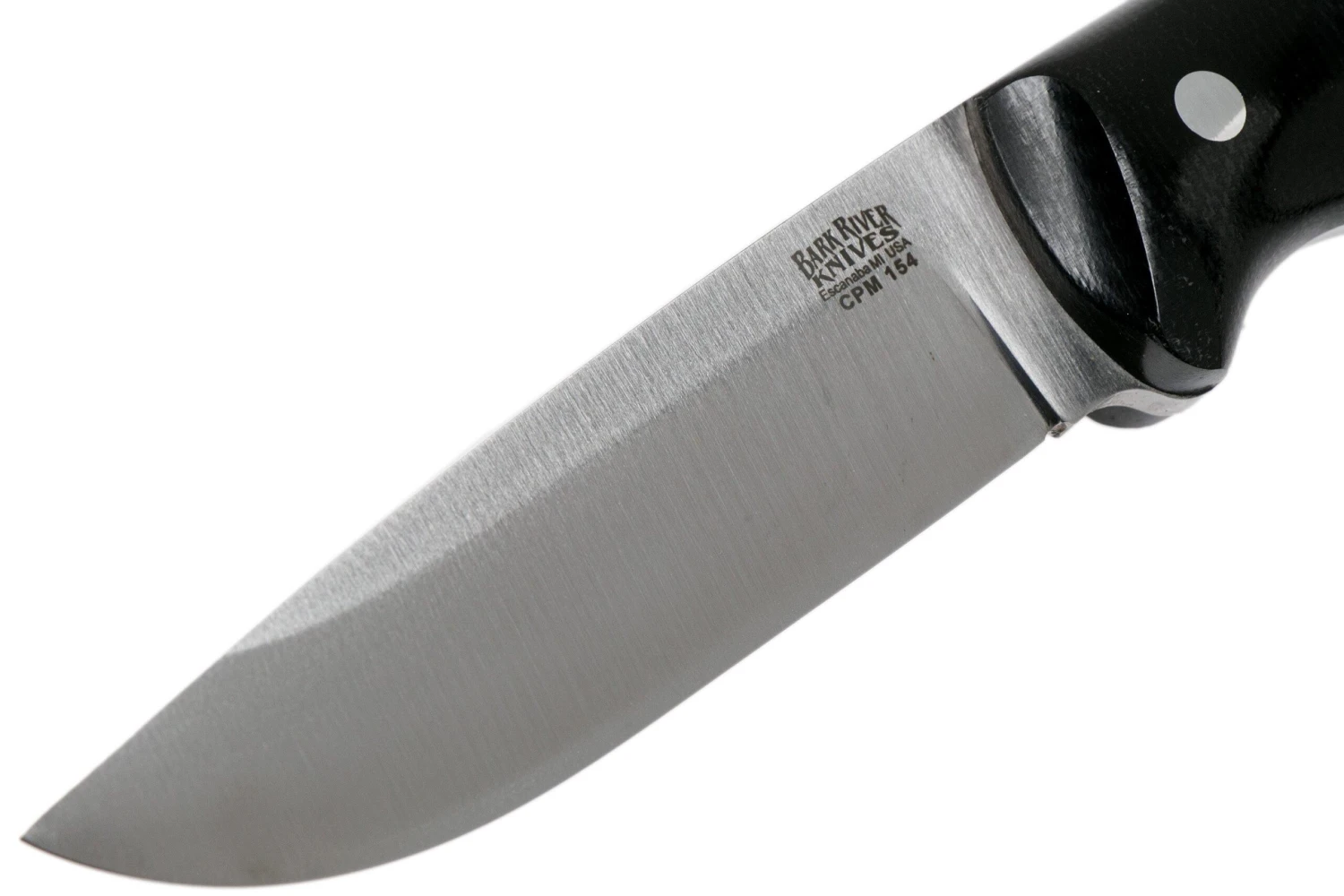 Bark River Guardless Drop Point Hunter CPM 154 Black Canvas Micarta Couteau De Chasse 5 Bark River Guardless Drop Point Hunter CPM 154 Black Canvas Micarta Couteau De Chasse – Image 3