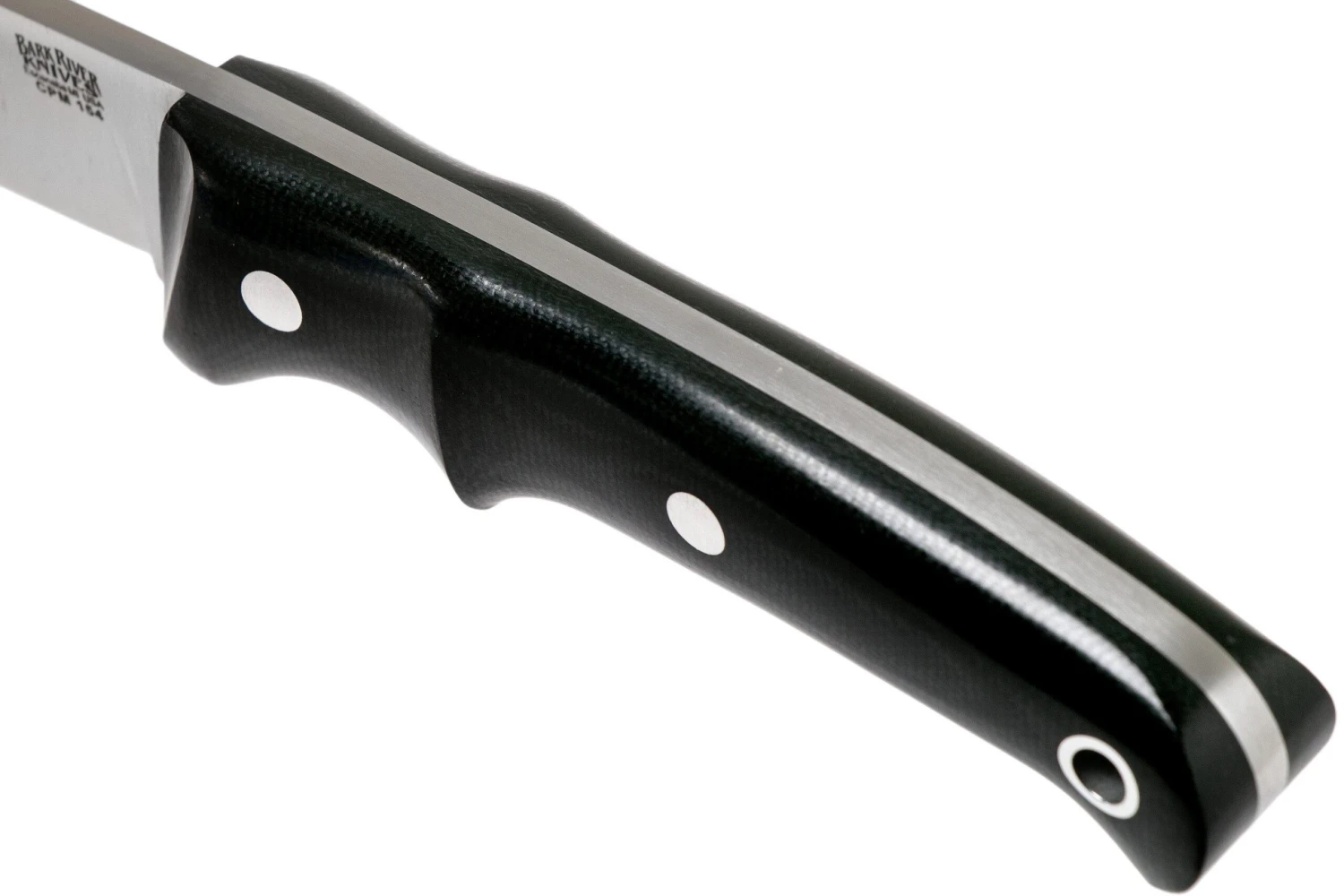 Bark River Guardless Drop Point Hunter CPM 154 Black Canvas Micarta Couteau De Chasse 7 Bark River Guardless Drop Point Hunter CPM 154 Black Canvas Micarta Couteau De Chasse – Image 5