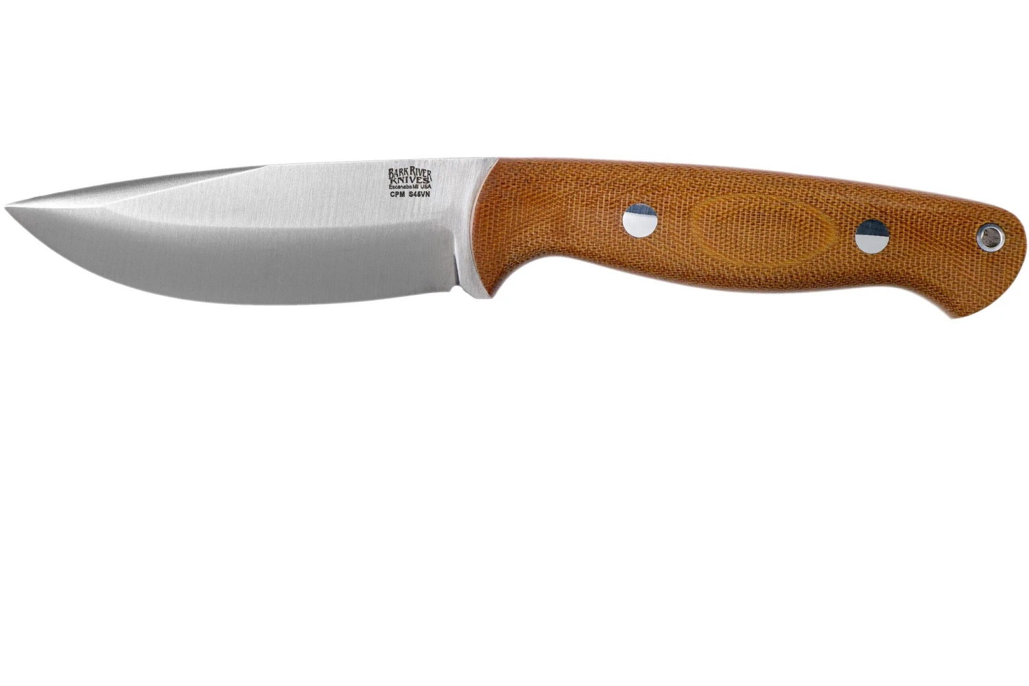 Bark River North Country EDC 2 CPM S45VN Natural Canvas Micarta Couteau Fixe 3 Bark River North Country EDC 2 CPM S45VN Natural Canvas Micarta Couteau Fixe