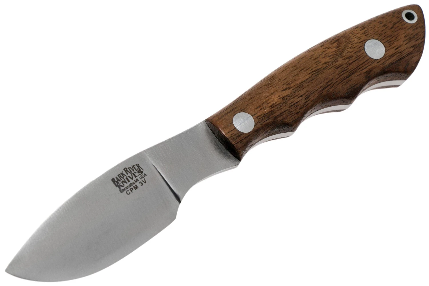 Bark River Mini Canadian CPM 3V American Walnut Couteau Fixe 5 Bark River Mini Canadian CPM 3V American Walnut Couteau Fixe – Image 3