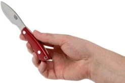 Bark River Mini Canadian CPM 3V Red Linen Micarta Couteau Fixe -Spyder Couteau Magasin BRK03 121RLM 05 bark river knives
