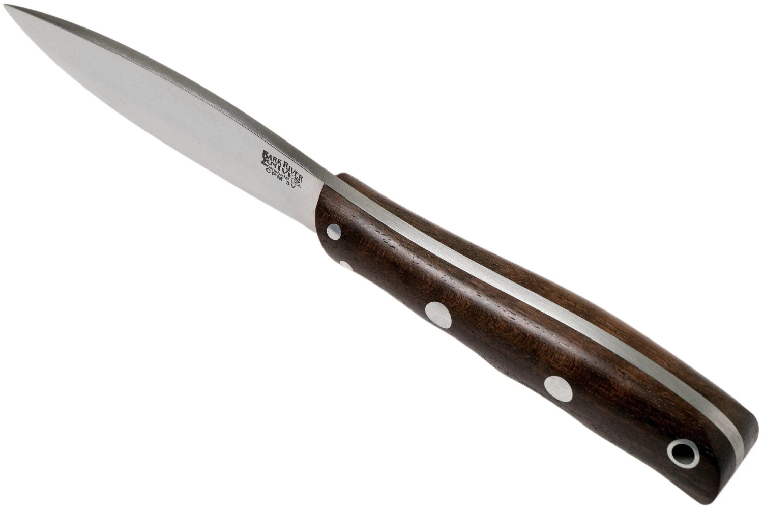 Bark River Lil’ Canadian CPM 3V American Walnut Couteau Fixe 6 Bark River Lil’ Canadian CPM 3V American Walnut Couteau Fixe – Image 4