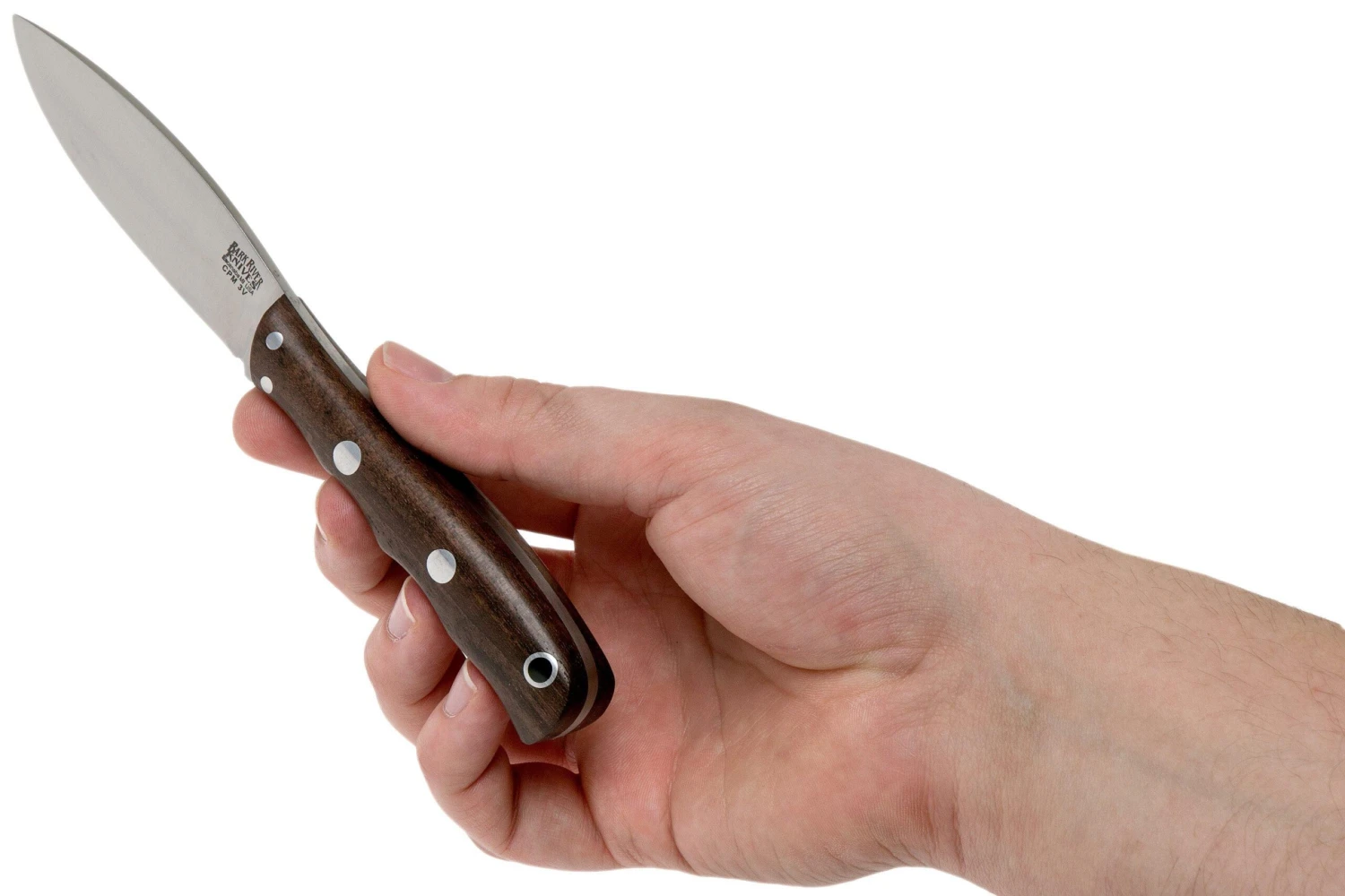 Bark River Lil’ Canadian CPM 3V American Walnut Couteau Fixe 7 Bark River Lil’ Canadian CPM 3V American Walnut Couteau Fixe – Image 5