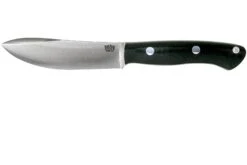 Bark River Aurora Hunter CPM 3V, Black Canvas Micarta, Brown Sheath