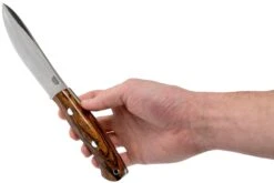 Bark River Aurora Hunter CPM 3V, Desert Ironwood, Brown Sheath -Spyder Couteau Magasin BRK06 128DIW 06 bark river knives