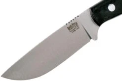 Bark River Bravo Necker II CPM 154CM, Black Canvas Micarta, Brown Sheath -Spyder Couteau Magasin BRK07 002BRKC 03 bark river brk07 002brkc 03