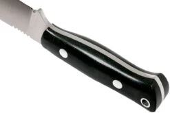 Bark River Bravo Necker II CPM 154CM, Black Canvas Micarta, Brown Sheath -Spyder Couteau Magasin BRK07 002BRKC 04 bark river brk07 002brkc 04