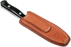 Bark River Bravo Necker II CPM 154CM, Black Canvas Micarta, Brown Sheath -Spyder Couteau Magasin BRK07 002BRKC 08 bark river brk07 002brkc 08