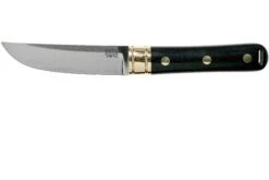 Bark River Kitsuné Tanto CPM 154, Black Linen Micarta Couteau à Lame Fixe