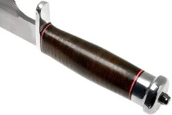 Bark River Shining Mountain Bowie A2 Aged Stacked Leather, Single Quillion Couteau Bowie -Spyder Couteau Magasin BRK08 212ASDL01 04 bark river knives