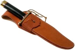 Bark River V-44 Bowie A2 Black Canvas Micarta, Brass Double Quillion, Couteau Bowie -Spyder Couteau Magasin BRK08 231BKC BDQ 06 bark river knives