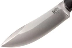 Bark River Mini Kalahari A2, Black Canvas Micarta, Brown Sheath -Spyder Couteau Magasin BRK12 012BRKC 03 bark river brk12 012brkc 03