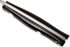 Bark River Mini Kalahari A2, Black Canvas Micarta, Brown Sheath -Spyder Couteau Magasin BRK12 012BRKC 05 bark river brk12 012brkc 05