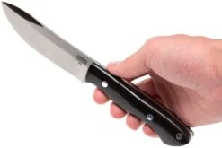 Bark River Kalahari Hunter A2, Black Canvas Micarta, Brown Sheath 15 Bark River Kalahari Hunter A2, Black Canvas Micarta, Brown Sheath -Spyder Couteau Magasin BRK12 112BRKC 06 bark river brk12 112brkc 06