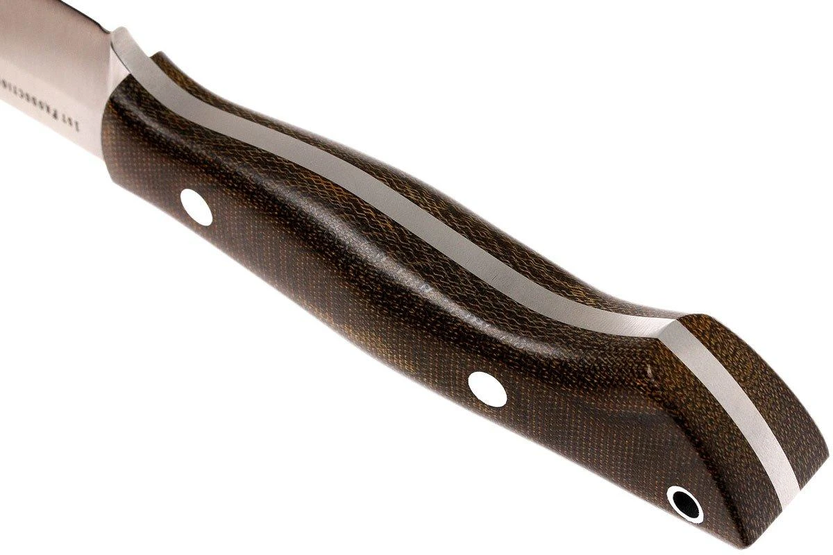 Bark River Kalahari Hunter A2, Green Canvas Micarta, Brown Sheath 6 Bark River Kalahari Hunter A2, Green Canvas Micarta, Brown Sheath â Image 4