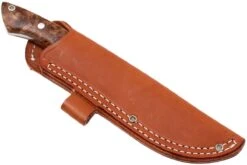 Bark River Sahara Hunter A2, Chechen Burl, Brown Sheath -Spyder Couteau Magasin BRK12 115CBRK1 07 bark river brk12 115cbrk1 07