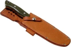 Bark River Kalahari Camp Knife 2 CPM 3V Green Canvas Micarta Couteau D'outdoor -Spyder Couteau Magasin BRK12 223GCM 06 bark river knives