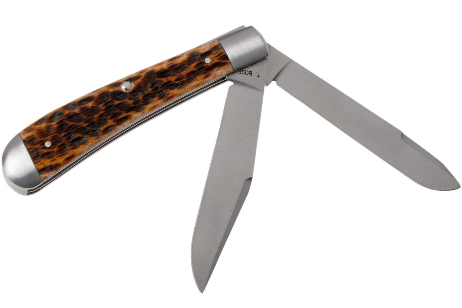 Case HT Trapper, Brown Bone, 154CM, Peach Seed Jig, 10774, TB622021 Couteau De Poche, Tony Bose Design 4 Case HT Trapper, Brown Bone, 154CM, Peach Seed Jig, 10774, TB622021 Couteau De Poche, Tony Bose Design – Image 2