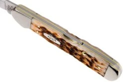 Case Mini Copperlock Amber Jigged Bone, 00133, 61749L SS Couteau De Poche -Spyder Couteau Magasin CE133 07 case ce133 07