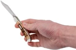 Case Mini Copperlock Amber Jigged Bone, 00133, 61749L SS Couteau De Poche -Spyder Couteau Magasin CE133 08 case ce133 08