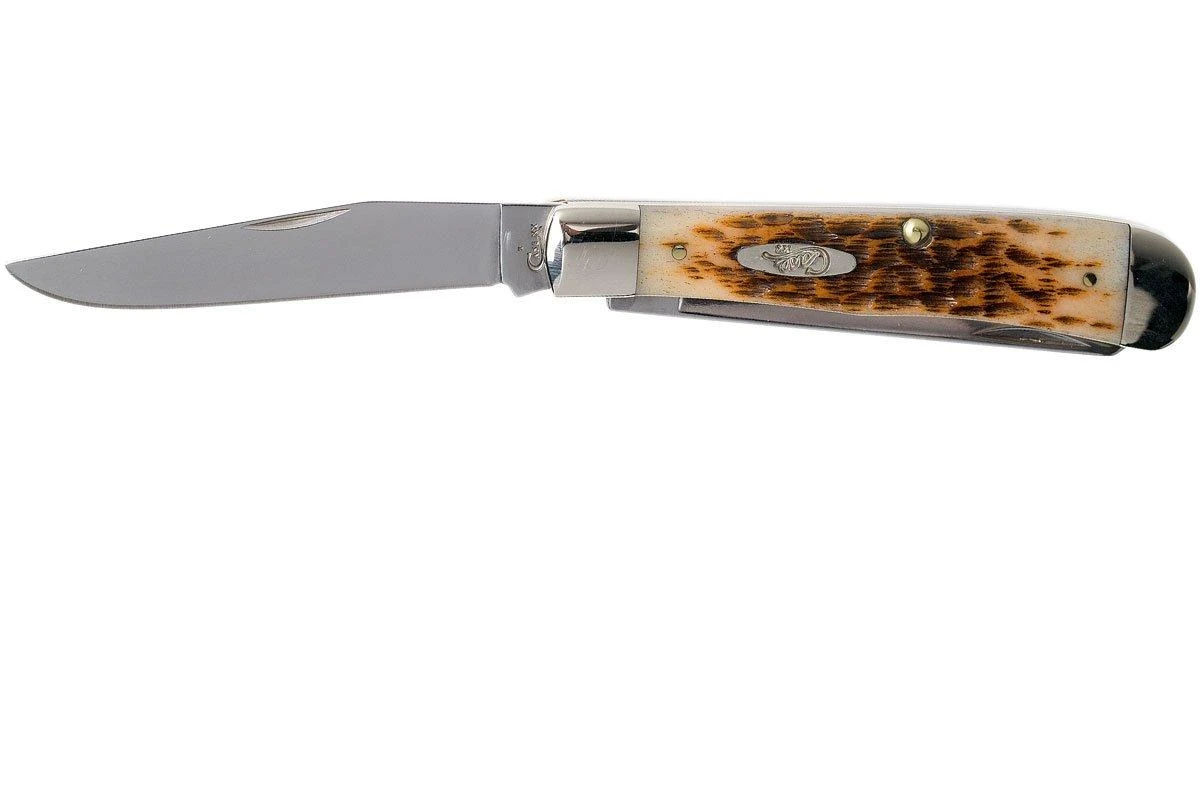 Case Trapper Amber Jigged Bone, 00164, 6254 SS Couteau De Poche 5 Case Trapper Amber Jigged Bone, 00164, 6254 SS Couteau De Poche – Image 3
