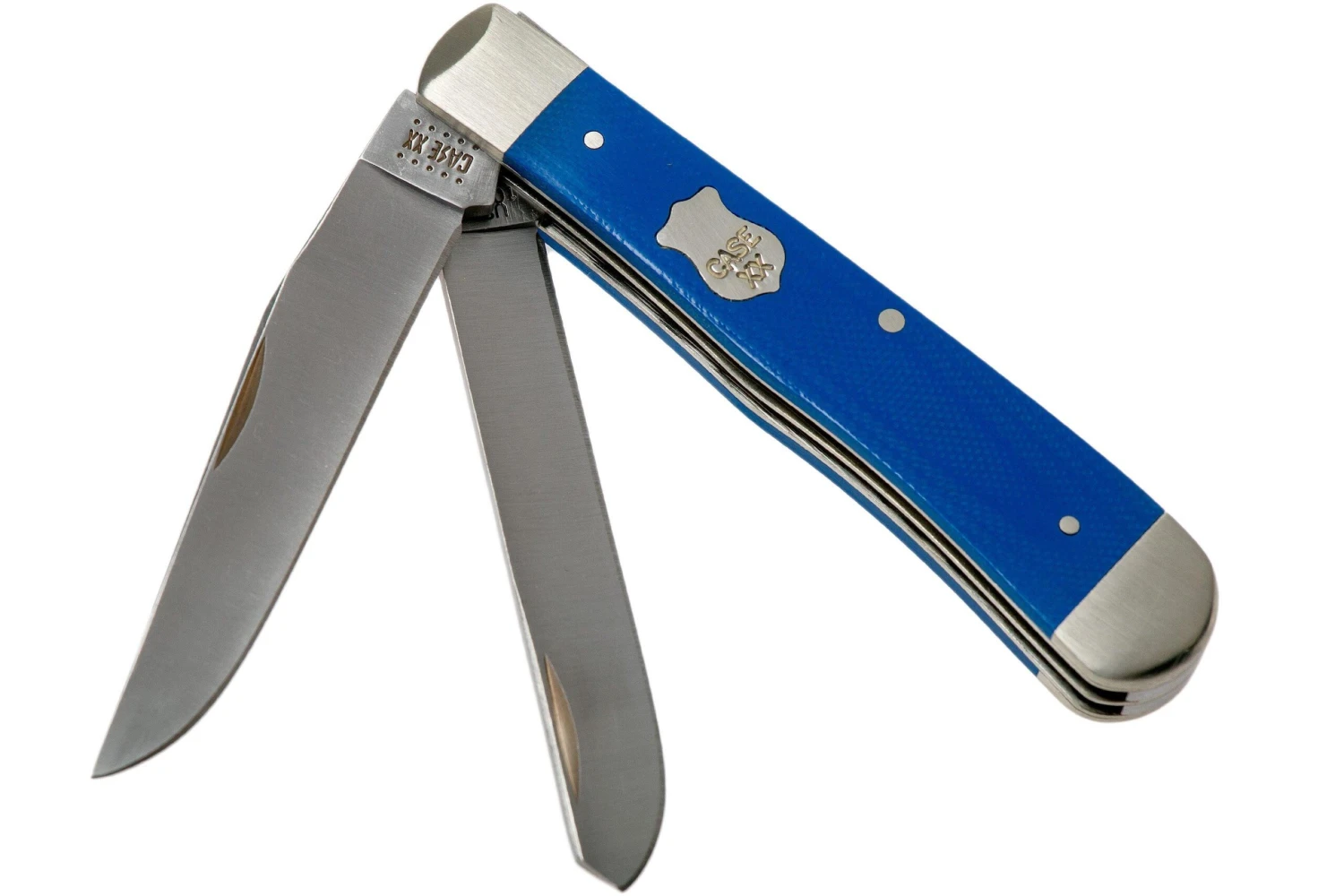 Case Trapper Blue G10 Smooth, 16740, 10254 SS Couteau De Poche 3 Case Trapper Blue G10 Smooth, 16740, 10254 SS Couteau De Poche
