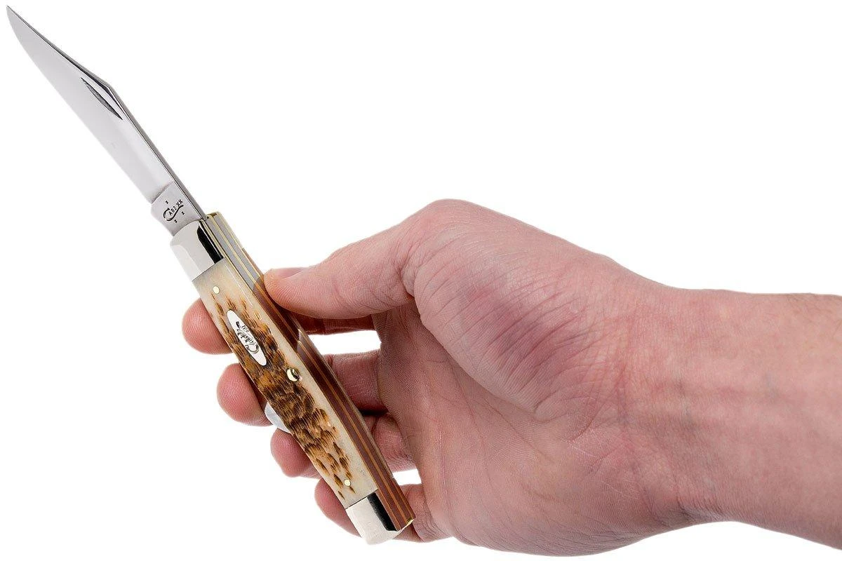 Case Large Stockman Amber Jigged Bone, 00204, 6375 CV Couteau De Poche 12 Case Large Stockman Amber Jigged Bone, 00204, 6375 CV Couteau De Poche â Image 10