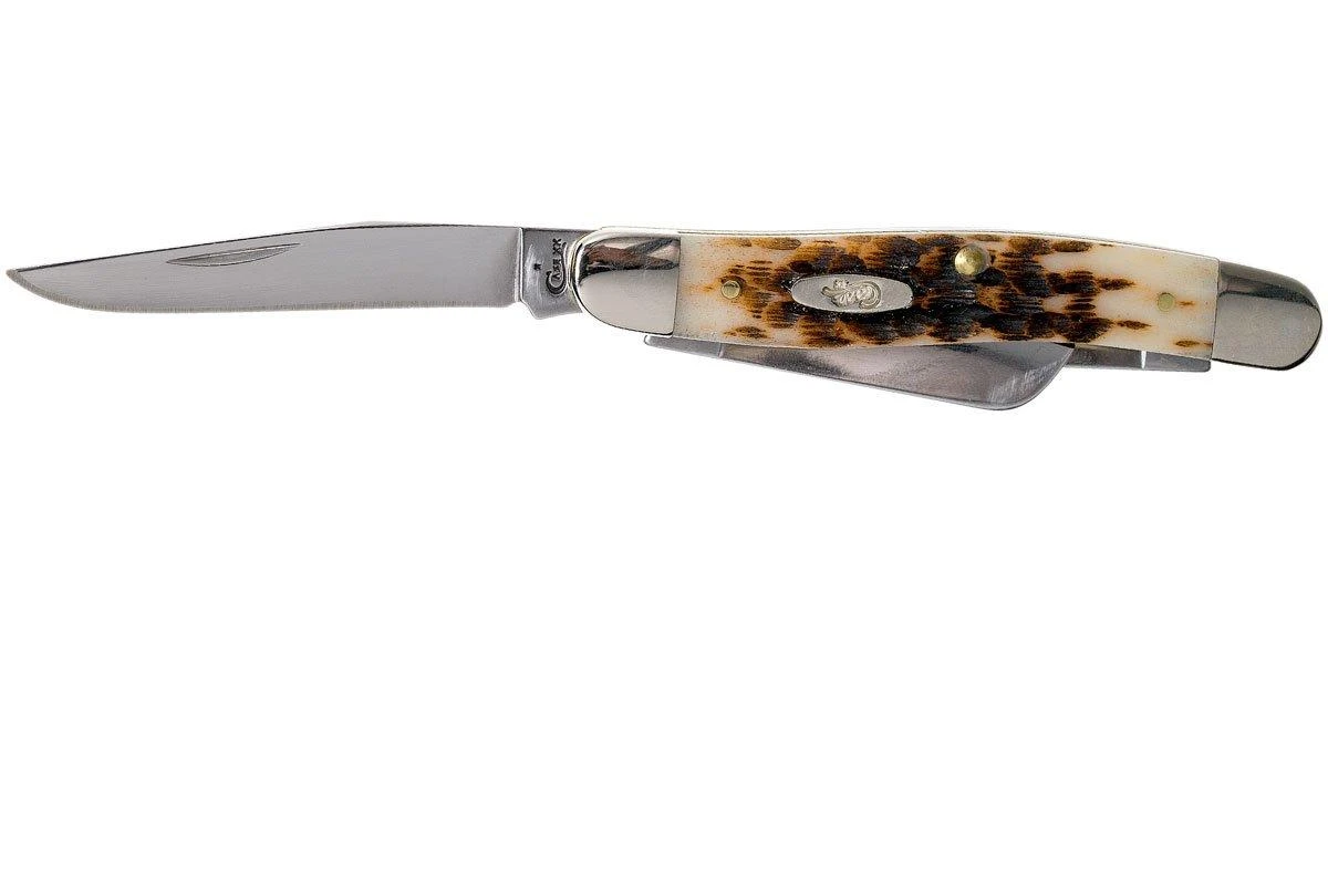 Case Medium Stockman Amber Jigged Bone, 00042, 6318 SS Couteau De Poche 4 Case Medium Stockman Amber Jigged Bone, 00042, 6318 SS Couteau De Poche â Image 2