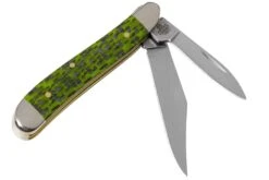 Case Peanut Green & Black Carbon Fiber-G10 Weave Smooth, 50714, 10220 SS Couteau De Poche -Spyder Couteau Magasin CE50714 02 case