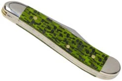 Case Peanut Green & Black Carbon Fiber-G10 Weave Smooth, 50714, 10220 SS Couteau De Poche -Spyder Couteau Magasin CE50714 04 case